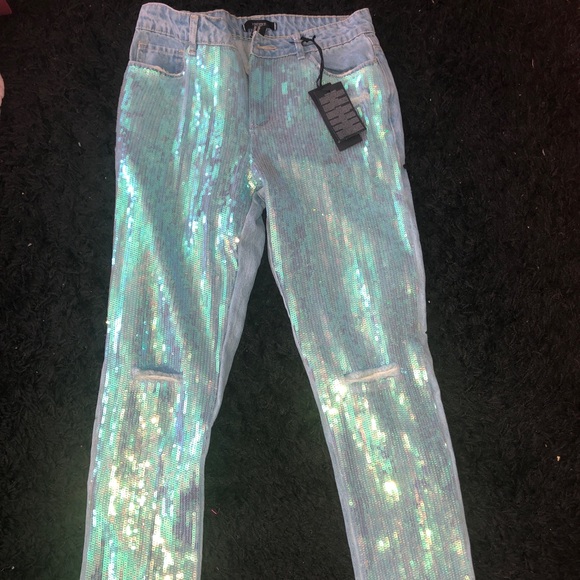 sequin jeans forever 21